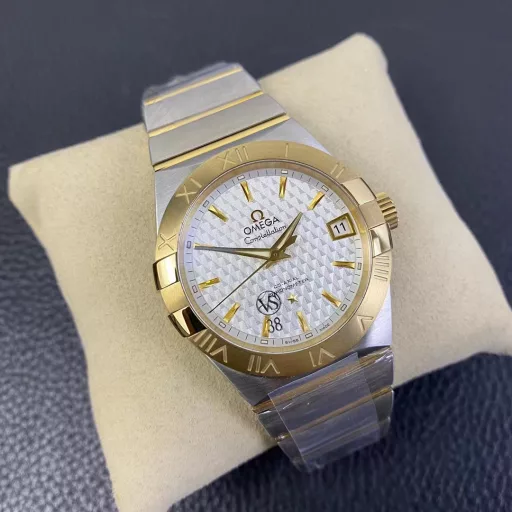 VS Constellation Series 38mm Gold-tone Checkered White Dial