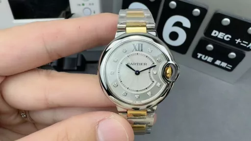 3K gold 33mn ladies blue balloon