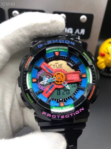 GA-110 Hand-raise Light Casio G-SHOCK--Classic shockproof dial design👍In stock and shipped immediately, 45-degree automatic hand-raise light function with strong visual impact🙈LCD liquid crystal display💡Stopwatch speed function accurate to 1/1000 second⌛Shockproof📣Anti-magnetic💥200 meters waterproof🏊48 city time📲Countdown⏳Alarm clock⏰Fully automatic calendar and other powerful functions
