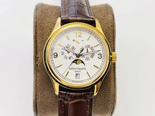 PP Factory Patek Philippe's most popular style, PP complex function chronograph series 5146R 5147. The ingenious design of the function, the reasonable layout of the appearance, and the superior movement performance all reflect the unique design of Patek Philippe masters, a classic work of art.1⃣️The dial diameter is 39MM, which is exquisite!2⃣️Equipped with high-performance Cal.324 automatic mechanical movement, it has annual calendar, date, month and moon phase display functions, providing powerful time measurement functions, and the large second hand in the center of the dial design makes time easy to read.3⃣️I believe that such a watch will be the dream of many watch lovers, but just like its image of the moon in the water, it is hard to come by, so if there is an opportunity in front of you, then cherish it.PP Factory's masterpiece welcomes all watch friends to appreciate it!
