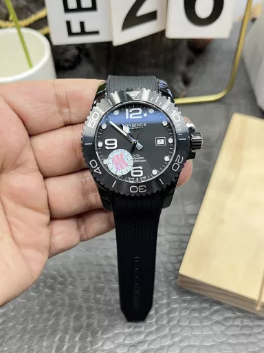 HK Longines Black Concas/43mm ceramic buckle/Seagull 2824 fully automatic