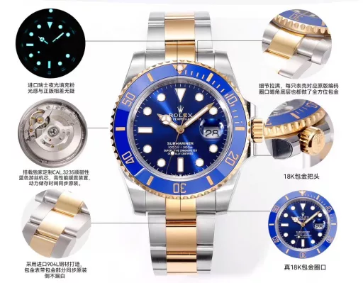 ZQ Factory 18k gold-plated watchZQ Factory🔥🔥Introduces 18k gold-plated V2 upgraded version of Submariner seriesConfiguration as follows:1: The only 18k gold tooth ring and crown on the market that use ip vacuum packing/free replacement if discoloration occurs.2: The entire watch is made of imported 904L steel, and the gold part of the gold-plated strap is synchronized with the original side without white leakage/distinguishing from other products on the market.3: Original mold 1:1 replica dial, imported Swiss luminous filling powder, special craftsmanship polishing pointer: sharp and neat cut surface without burrs.4: Equipped with exclusive customized Cal.3235 paramagnetic blue hairspring movement, high-performance shock-absorbing device, and power storage time synchronized with the original.ZQ Factory is a fine product that completely solves most of the pain points of logs on the market, born only for the ultimate-ZQ Factory