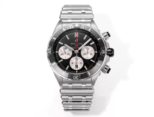 The first BLS new product on the market - Breitling Super Mechanical Chronograph 44mm, exclusive ceramic technology, breaking through the original technical barriers. The design inspiration comes from the Italian Air Force 