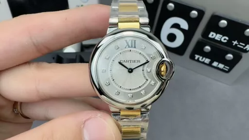 3K gold 33mn ladies blue balloon