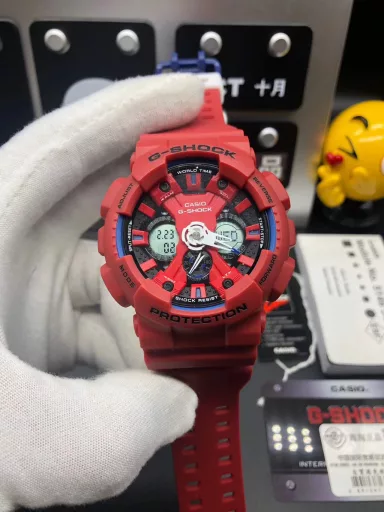 Hot selling GA-120 hand-raise light Casio G-SHOCK--classic shockproof dial design👍In stock and shipped immediately, 45-degree automatic hand-raise light function with strong visual impact🙈LCD liquid crystal display💡Stopwatch speed function accurate to 1/1000 second⌛Shockproof📣Anti-magnetic💥200 meters waterproof🏊48 city time📲Countdown⏳Alarm clock⏰Fully automatic calendar and other powerful functions