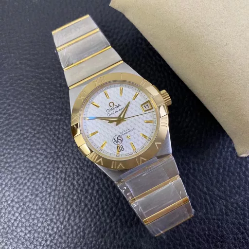 VS Constellation Series 38mm Gold-tone Checkered White Dial