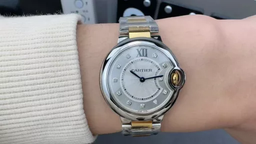 3K gold 33mn ladies blue balloon
