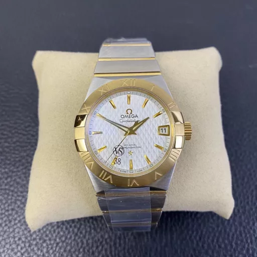 VS Constellation Series 38mm Gold-tone Checkered White Dial