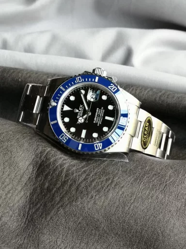 Rolex Greenwich II series m126710blnr-0003, 904 stainless steel case and bracelet, Inter Milan ceramic bezel, black dial, equipped with 3235 automatic mechanical movement, 40 mm.