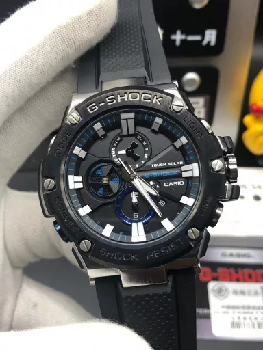 Original Casio G-SHOCK outdoor series men's watch GST-B100 series Casio G-SHOCK--classic shockproof dial design, one-button lighting mode, with strong colors that impact the visual sense, shockproof, anti-magnetic, daily waterproof, full-automatic calendar, the watch body is made of special materials as always, the effect is absolutely quite satisfactory, it is rare in all the series of watches today, the watch is absolutely amazing
