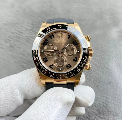 Rolex Daytona series, Latte! Equipped with Dandong factory 4130 movement, 40mm diameter, 12.2 thickness! C factory