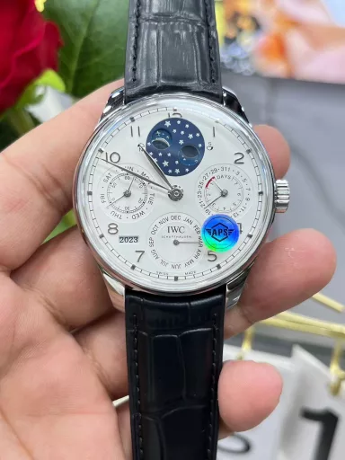 aps Portuguese perpetual calendar 42.2mm*14.9mm/private custom kinetic movement