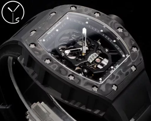YS Richard Miller RM52 True Tourbillon is the highest version on the market. It reinterprets the essence of the RICHARD MILLE skull and breaks through the bugs of multiple versions, so that the majority of fans can have a super high replica with correct size, real movement and in-depth details. Reasons to buy:Size is similar: official length, width and thickness: 504316mm, YS factory length, width and thickness: 49.844.316.4mm;, Real bearing: The ruby ​​in the skull's mouth is the real bearing of the tourbillon, not decoration. The gem corresponds to the tourbillon center axis wrapped by the upper and lower jaws, as if swallowing an energy ball, so that the sci-fi artistic conception that the original wants to express can be reflected;Details are in place: The inner wall on the left side of the case inner cover is printed with the RM052 steel stamp like the original, and the size and depth of the right eye gear are close to the original , the center gemstone on the forehead is ruddy and translucent, with a frosted clasp and imported Thai raw rubber strap;Movement alignment: Thanks to the consistent size and position of the tourbillon, from the back of the skull, you can clearly see the operation of the tourbillon with the gemstone coaxial. From the front, the black balance wheel is just blocked by the skull's jaw, leaving only the escape wheel running under the skull;Inside and outside: The movement is a custom-made real tourbillon movement from the Shanghai Movement Factory. Each watch is tested by a high-intensity simulator QE, and is also waterproof.
