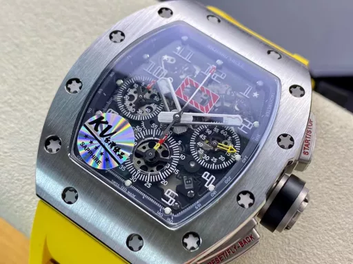 KV Richard Titanium Chronograph RM011 Super Masterpiece RICHARD MILLE RM011 FELIPE MASSA Series🔥After Richard Mille launched the RM011 Red Kite flyback chronograph limited edition last summer, which was named after the football star 