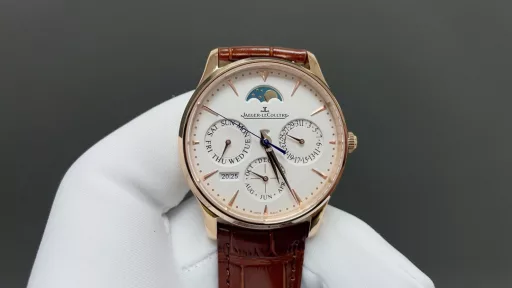 GR Factory 🌐 New Product After 3 years of research on the Jaeger-LeCoultre Master full-function perpetual calendar mechanical movement, the Jaeger-LeCoultre Master perpetual calendar automatic mechanical watch was reproduced. With the concept of not counting time and cost, the imported 9015 movement was used to restore the integrated machine complex function 868 movement. All functions are consistent with the official one! 1: Perpetual calendar function