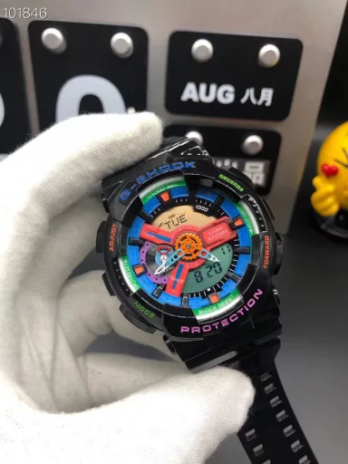 GA-110 Hand-raise Light Casio G-SHOCK--Classic shockproof dial design👍In stock and shipped immediately, 45-degree automatic hand-raise light function with strong visual impact🙈LCD liquid crystal display💡Stopwatch speed function accurate to 1/1000 second⌛Shockproof📣Anti-magnetic💥200 meters waterproof🏊48 city time📲Countdown⏳Alarm clock⏰Fully automatic calendar and other powerful functions