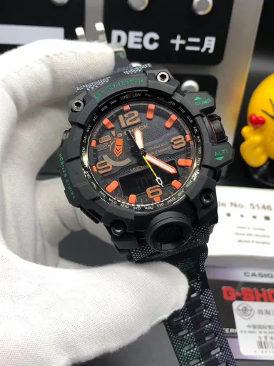 Original CASIO G-SHOCK GWG-1000 Little Mud King series multi-function dual display waterproof and mud-proof sports electronic watch, (the same ultimate silicone sports pointer electronic watch as in the movie 