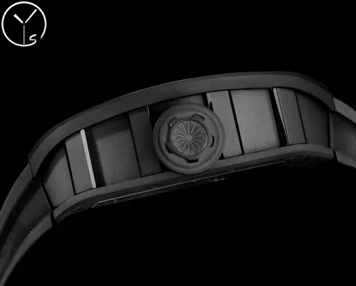 YS Richard Miller RM52 True Tourbillon is the highest version on the market. It reinterprets the essence of the RICHARD MILLE skull and breaks through the bugs of multiple versions, so that the majority of fans can have a super high replica with correct size, real movement and in-depth details. Reasons to buy:Size is similar: official length, width and thickness: 504316mm, YS factory length, width and thickness: 49.844.316.4mm;, Real bearing: The ruby ​​in the skull's mouth is the real bearing of the tourbillon, not decoration. The gem corresponds to the tourbillon center axis wrapped by the upper and lower jaws, as if swallowing an energy ball, so that the sci-fi artistic conception that the original wants to express can be reflected;Details are in place: The inner wall on the left side of the case inner cover is printed with the RM052 steel stamp like the original, and the size and depth of the right eye gear are close to the original , the center gemstone on the forehead is ruddy and translucent, with a frosted clasp and imported Thai raw rubber strap;Movement alignment: Thanks to the consistent size and position of the tourbillon, from the back of the skull, you can clearly see the operation of the tourbillon with the gemstone coaxial. From the front, the black balance wheel is just blocked by the skull's jaw, leaving only the escape wheel running under the skull;Inside and outside: The movement is a custom-made real tourbillon movement from the Shanghai Movement Factory. Each watch is tested by a high-intensity simulator QE, and is also waterproof.