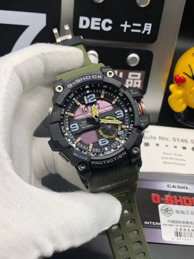 Original CASIO G-SHOCK GWG-1000 Little Mud King series multi-function dual display waterproof and mud-proof sports electronic watch, (the same ultimate silicone sports pointer electronic watch as in the movie 