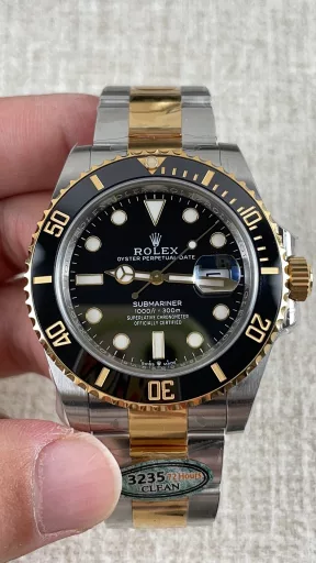 CLEAN Submariner Gold Black Water Ghost 41mm Shanghai 3235 movement