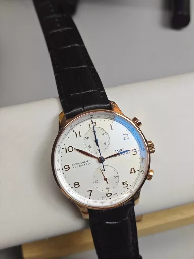 ZF rose gold Portuguese watch