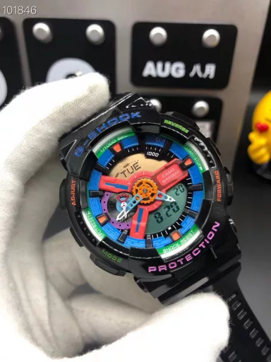 GA-110 Hand-raise Light Casio G-SHOCK--Classic shockproof dial design👍In stock and shipped immediately, 45-degree automatic hand-raise light function with strong visual impact🙈LCD liquid crystal display💡Stopwatch speed function accurate to 1/1000 second⌛Shockproof📣Anti-magnetic💥200 meters waterproof🏊48 city time📲Countdown⏳Alarm clock⏰Fully automatic calendar and other powerful functions