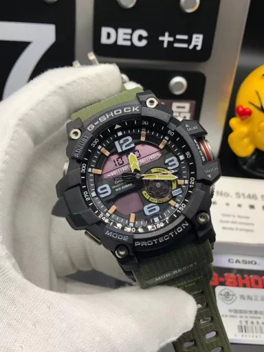 Original CASIO G-SHOCK GWG-1000 Little Mud King series multi-function dual display waterproof and mud-proof sports electronic watch, (the same ultimate silicone sports pointer electronic watch as in the movie 