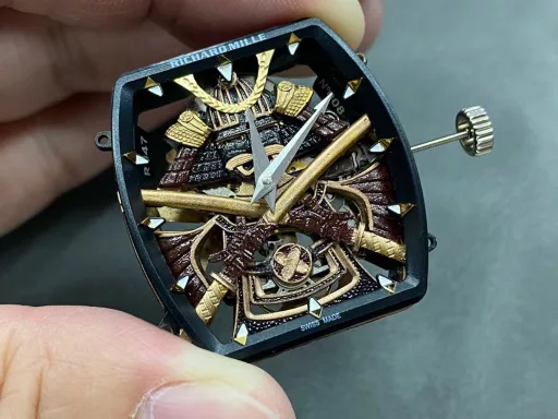RXW new integrated balance wheelRichard Miller RM 47 integrated flywheel black warrior watch is stunningly launched, combining excellentwatchmaking technology ceramic watch