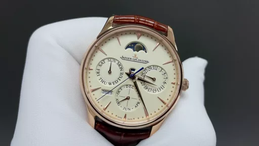 GR Factory 🌐 New Product After 3 years of research on the Jaeger-LeCoultre Master full-function perpetual calendar mechanical movement, the Jaeger-LeCoultre Master perpetual calendar automatic mechanical watch was reproduced. With the concept of not counting time and cost, the imported 9015 movement was used to restore the integrated machine complex function 868 movement. All functions are consistent with the official one! 1: Perpetual calendar function