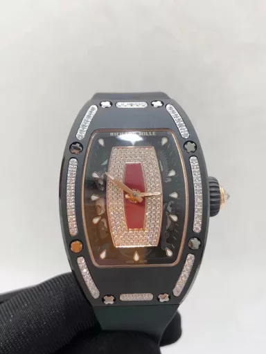 BBA Richard Miller RM0071⃣️Case: Uses the same ZTA white/black ceramic case as the original.2⃣️Movement: Exclusively customized movement to restore the original3⃣️Watch diameter: 1:1 restore the original 45.66x31.40mm, thickness is 11.85MM4⃣️Watch mirror material: Sapphire crystal mirror double anti-glare effect.5⃣️Watch strap material: Imported fluororubber watch strap, corrosion-resistant, comfortable and durable6⃣️Watch buckle: The latest titanium metal material7⃣️Diamond setting process: Breaking the traditional machine setting process, pure hand-made setting 8⃣️Electroplating process: PVD electroplating platinum
