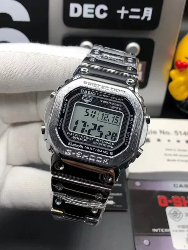 👍👍Original Casio G-SHOCK GMW-B5000 series, 35th anniversary limited edition electronic sports watch! Official price 5000+ overseas orders! 30 meters waterproof! Fashionable and versatile electronic watch! Top configuration, top network exclusive channel supply! Led lighting, daily alarm, hourly report, stopwatch, countdown, metal dial, resin material/stainless steel strap, mineral glass, thickness 13mm, case diameter 43.2mm