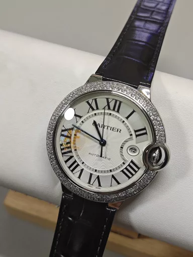 AF Cartier blue balloon 42M double row diamond