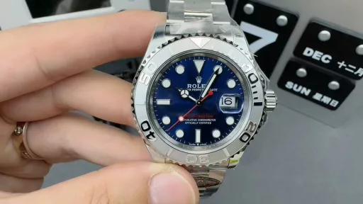 Clean Rolex 3235 movement Blue Yacht