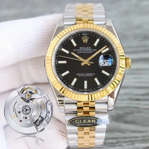 Clean factory/C factory Rolex Datejust series mechanical men's watch, genuine original mold 🎮DG11: Equipped with a one-to-one super 3235 integrated movement, 72 hours of power, no card movement decoration, and extremely stable movement2: The entire watch is 904L stainless steel / with AR factory steel band and IP vacuum electroplated platinum teeth ring / free replacement if discoloration3: The dial color is infinitely close to the original4: The only calendar font matching in the entire market. Subsequent comparison of the authenticity of the fonts from 1 to 31 🎮5: The only one that can achieve luminous hands/luminous words and nails, and achieve the same color because they are all processed by third-party factories + self-purchased Swiss c1+c3 luminous powder6: Word nails/crown mark nails are all platinum electroplatedAlthough there are not many clean styles, almost all of them are fine products, completely solving most of the pain points of the diary in the world, just for the ultimate clean-datejust 🎮Three heroes recommend exquisite men's mechanical watches SJ carefully creates super-realistic real-life pictures for you