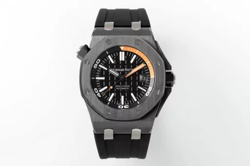ZF factory creates a new ceramic art to create the ultimate black and white diving sports watch Audemars Piguet Royal Oak Offshore Series 15707 Series[Case] ​​42MM black and white ceramic is fired at high temperature and high pressure, with strong lines and fashionable colors, which is refreshing. The surface of the ceramic is brushed, making the appearance more tough and gorgeous, and continuing the consistent waterproof performance of the Royal Oak Offshore, ensuring reliability in diving sports. The diving timing display is a two-layer bezel inside the dial, which is controlled by the crown at 10 o'clock, and the crown at 3 o'clock controls the winding and adjustment time. Both are screw-in structures.[Dial] Decorated with the brand's traditional 