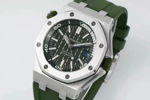 IPF creates classics - the king of diving, Audemars Piguet 15710! 3120 integrated movement, creating the strongest replica inside and outsideThe case is polished multiple times, just to match the angular data, and the material feels consistent;The strongest movement plate is polished, and the color is automatically supported by 18K rose gold with special color adjustment;The most user-friendly loose head grain buffer area ensures that it matches the original design;The most three-dimensional and neat disk 