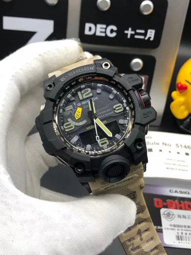 Original CASIO G-SHOCK GWG-1000 Little Mud King series multi-function dual display waterproof and mud-proof sports electronic watch, (the same ultimate silicone sports pointer electronic watch as in the movie 