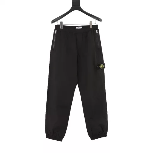Stone Island SS23 Nylon Meta series solid color metal nylon elastic pants loose long casual pants metal nylon fabric gloss perfect restore extremely comfortable touch Original logo Metal nylon series yyds functional wind full set of original three standard accessories complete hardware logo custom laser logo