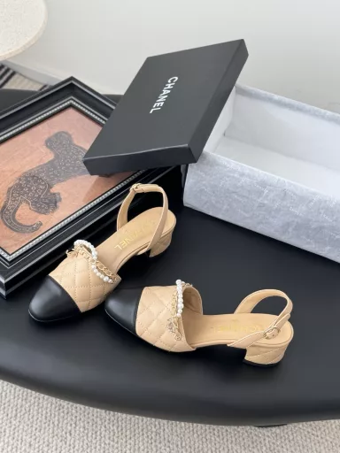 Chanel 25K Mary Jane Pearl chain hollow single shoes seriesHigh version of high quality, full color to do complete ~Welcome to push the upper leather inside leather outsole