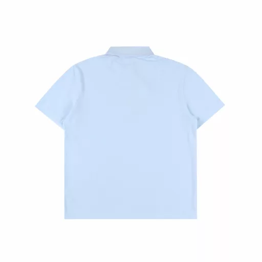 Burberry BBR Short-sleeved POLO Shirt with Cursive EmbroideryMade of pique mesh cotton fabric, it adopts double rib knitting technology to form a honeycomb-like three-dimensional texture with alternating concave and convex shapes. The surface is distributed with a fine mesh structure to enhance its breathability. The cotton yarn raw material retains its natural skin-friendly property. The short fiber impurities are removed through the combing process to improve the smoothness of the fabric. It also has the advantages of wear resistance, wrinkle resistance, crispness and style. The three-needle five-thread overlocking process is used to reinforce the seams between the neckline and the body to prevent deformation. The button placket is hand-polished and polished, and the holes are wrapped with silk thread, which is not easy to fall off. The chest is decorated with a collection of letter logo embroidery, making it more fashionable and brand recognizable.