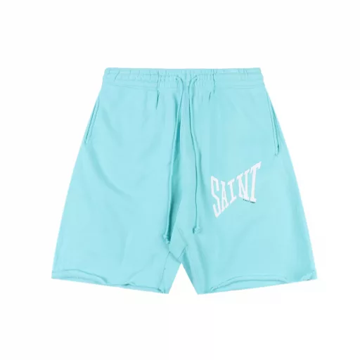 Saint Michael 23ss Saint street font print shortsThe fabric is 380G100% cotton, the surface is 36 weave, the bottom is 8 weave, and the inner lining is half-pulled (plush) fabric. The printing is all done by fully automatic elliptical machine printing glue paste operation. The printing force is evenly distributed without burrs. The hem is not locked. It is normal for it to automatically roll up after wearing for a period of time. The crotch is spliced ​​with anti-stretching thickened fabric to avoid the problem of crotch bursting. Customized accessories, hard cardboard printing tags, full set of accessories are available