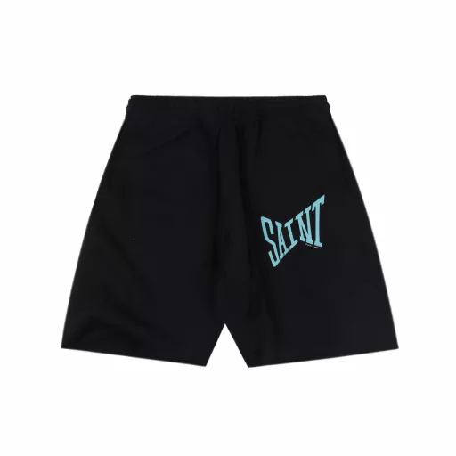 Saint Michael 23ss Saint street font print shortsThe fabric is 380G100% cotton, the surface is 36 weave, the bottom is 8 weave, and the inner lining is half-pulled (plush) fabric. The printing is all done by fully automatic elliptical machine printing glue paste operation. The printing force is evenly distributed without burrs. The hem is not locked. It is normal for it to automatically roll up after wearing for a period of time. The crotch is spliced ​​with anti-stretching thickened fabric to avoid the problem of crotch bursting. Customized accessories, hard cardboard printing tags, full set of accessories are available