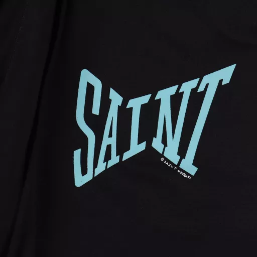 Saint Michael 23ss Saint street font print shortsThe fabric is 380G100% cotton, the surface is 36 weave, the bottom is 8 weave, and the inner lining is half-pulled (plush) fabric. The printing is all done by fully automatic elliptical machine printing glue paste operation. The printing force is evenly distributed without burrs. The hem is not locked. It is normal for it to automatically roll up after wearing for a period of time. The crotch is spliced ​​with anti-stretching thickened fabric to avoid the problem of crotch bursting. Customized accessories, hard cardboard printing tags, full set of accessories are available