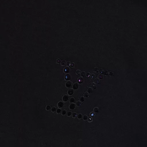 LOUIS VUITTON LV diamond-embellished knitted shortsOriginal purchase, custom-made ice-oxygen cotton blend 330g, high-temperature hot diamonds, imported embroidery, fabric fermentation washing, high-elastic elastic band, custom-made accessories, loose version