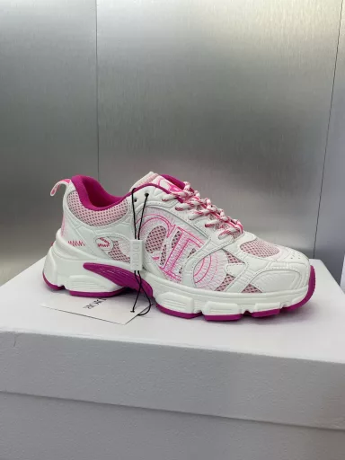 Dior 2024 Spring and Summer new model Chrono iconic fashion modern sports dad shoes CD letter logo lace-up color matching thick-soled running shoes Celebrity-style jelly-colored casual women's shoes Top high-end version on the marketMaterial: The upper is made of special technology with mesh fabric splicing metal cowhide + environmentally friendly breathable fabric lining + original mold TPU combination outsole