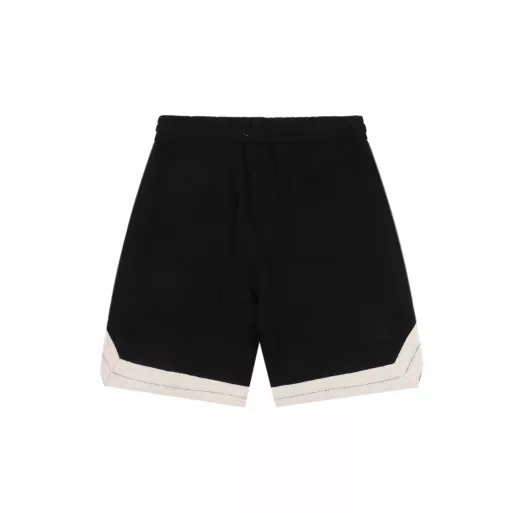 Loewe color-blocked braided ribbon embroidered shortsThe fabric is made of 360g brushed fabric, which is etched after dyeing. It is treated with silky and ultra-soft treatment compared with the original. The texture of the fabric is clear and obvious, the drape is excellent, and the workmanship is exquisite and meets the export standards. There are 4.5 stitches per centimeter, and each seam is pressed with visible lines. The lines are neat and standard like a ruler. The braided cotton ribbon is tightly woven and soft to the touch. The embroidery process uses a Behringer embroidery machine to make the embroidery color fuller and the embroidery more three-dimensional. The pattern has a good effect on the body. It is the same style for men and women, simple and versatile, and can be purchased on behalf of heavy items. You can compare any quality on the market at will.
