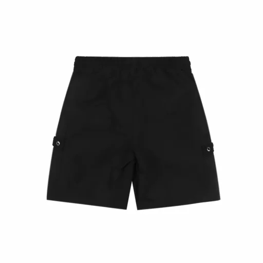 Prada multi-pocket logo shortsCustom-woven and custom-dyed high-density plain blended fabric. The pants style combines workwear style and elegance. Heat-cut webbing on both sides. Original 1:1 customization. Silicone 3D logo tag on the waist. Zinc alloy laser engraved snap buttons on the trouser legs. Adjustable pants style to switch styles. Fully covered hem stitching on the lining. Perfect details and exquisite workmanship.