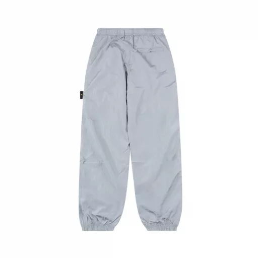 Stone Island SS23 Nylon Meta series solid color metallic nylon elastic trousers loose long casual trousers Metallic nylon fabric Perfect gloss restoration Extremely comfortable touch Original logo Metallic nylon series yyds Full of functional style Full set of original three-standard accessories Hardware logo custom laser logo