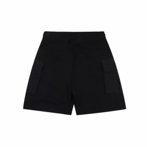 Prada multi-pocket logo shortsCustom-woven and custom-dyed high-density plain blended fabric. The pants style combines workwear style and elegance. Heat-cut webbing on both sides. Original 1:1 customization. Silicone 3D logo tag on the waist. Zinc alloy laser engraved snap buttons on the trouser legs. Adjustable pants style to switch styles. Fully covered hem stitching on the lining. Perfect details and exquisite workmanship.