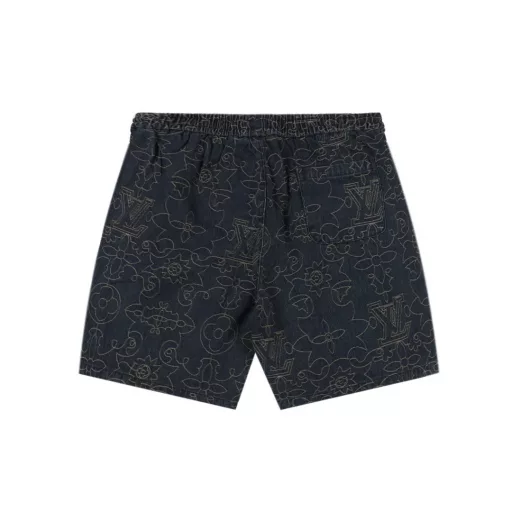 Louis Vuitton 1V 25SS Arabic pattern jacquard denim shortsLight luxury, a must-have item for men and women's daily commuting wear. Correct version, welcome to compareDetailed features· Custom-woven and dyed Arabic pattern jacquard fabric· Infrared positioning cutting, all alignment· Garment washing and fermentation process· Customized original brass metal buttons· Pants with elastic waist design· Rear patch pocket design· Special car full wheat clip process· Original main label washing tag packaging